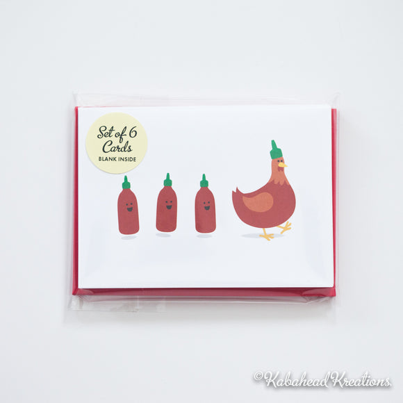 Sriracha Love Note Cards