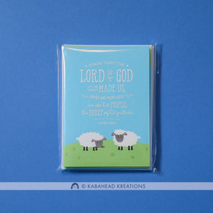 Psalm 100:3 Sheep Note Cards