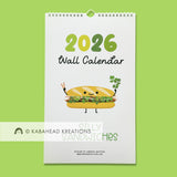 2026 Wall Calendar "Silly Sandwiches"