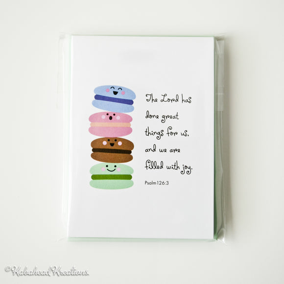 Macarons Filled With Joy Note Cards