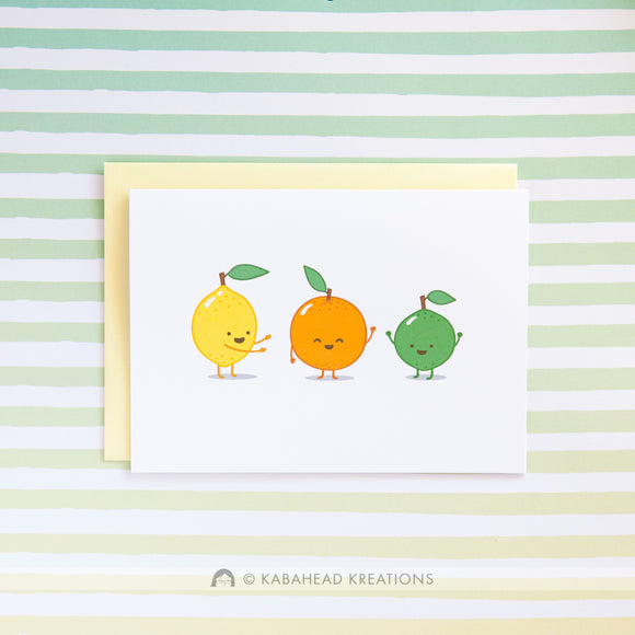 Sweet Citrus Birthday Card