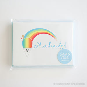 Mahalo Shave Ice Note Cards
