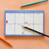 Weekly Planner Pad: Sweet Treats